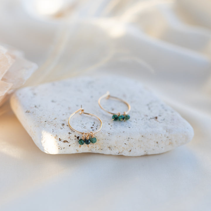 Emerald Hoops