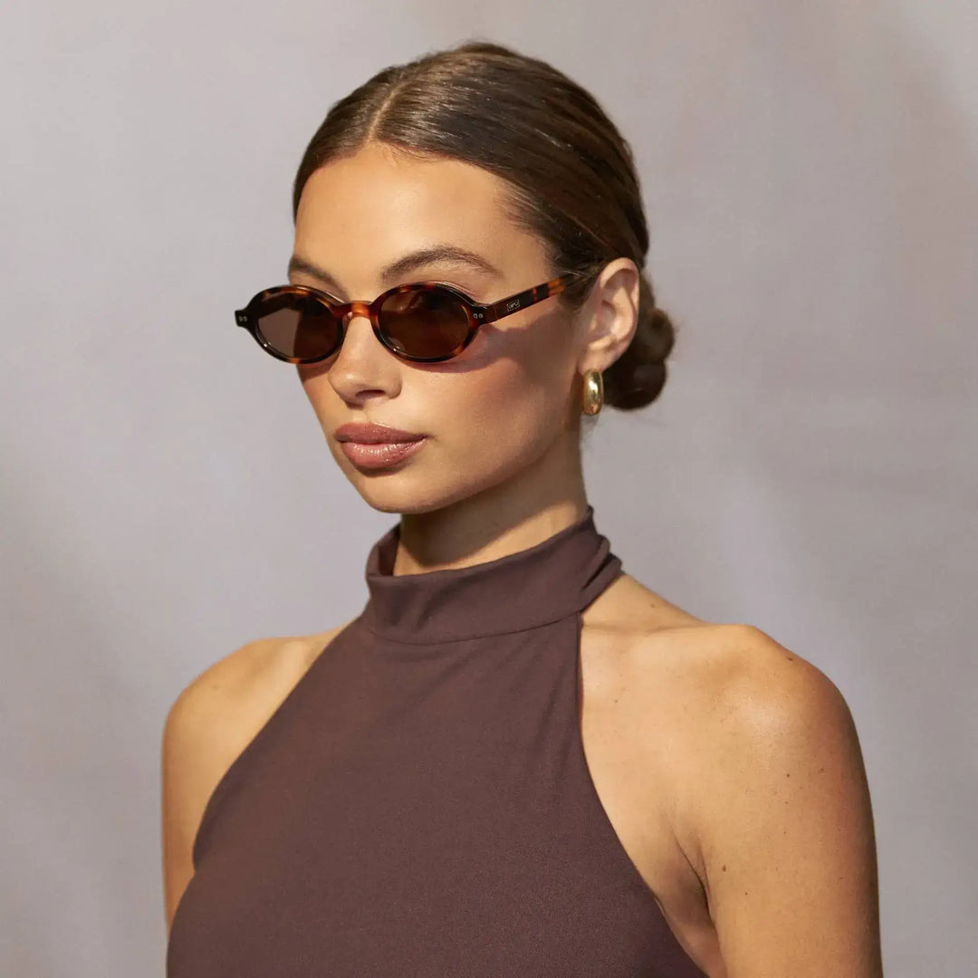 WMP Noa Sunglasses, Brown Tortoise