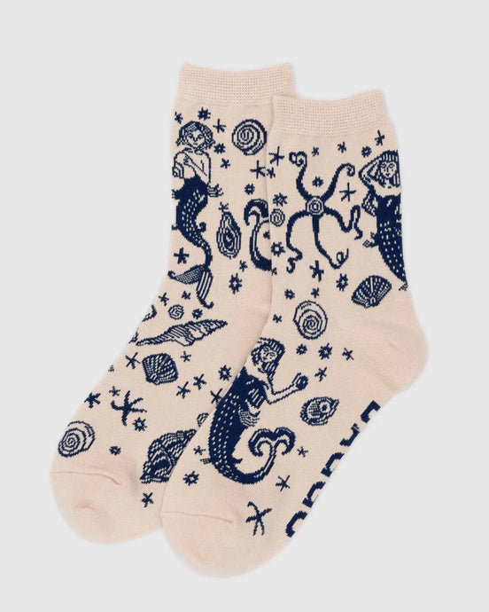 BAGGU Crew Socks, Mermaid