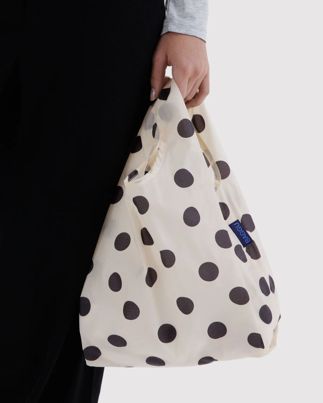 Baby BAGGU, Cream &amp; Black Polka Dot