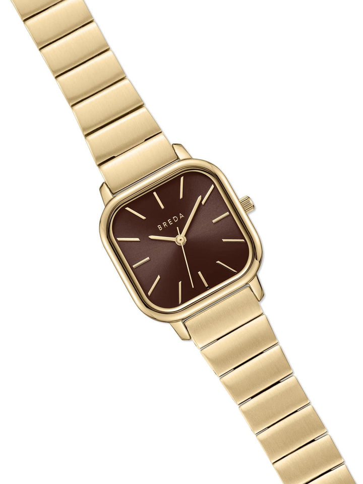 Breda - Esther Watch, Gold/Espresso