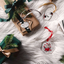 Load image into Gallery viewer, Moomin Glass Ornament, Moomintroll &amp; Snorkmaiden