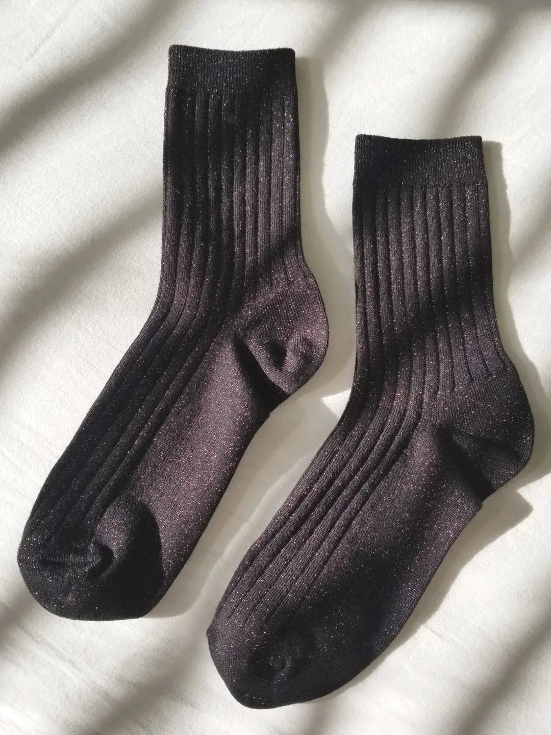 Glitter Socks, Copper Black