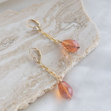Load image into Gallery viewer, Pink Teardrop Cocktail Earrings