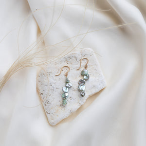 Sage Pearl Earrings