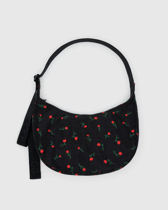 BAGGU Crescent Bag, Painted Wildflower