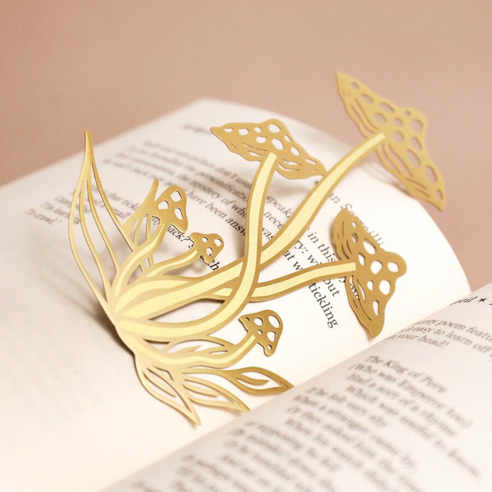 Metal Bookmark - Mushroom