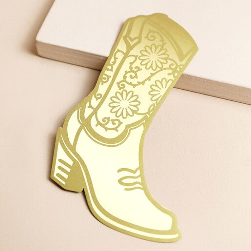 Metal Bookmark - Cowgirl Boot