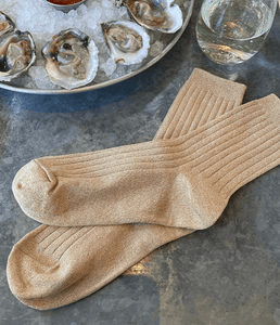 Glitter Socks, Champagne Glitter