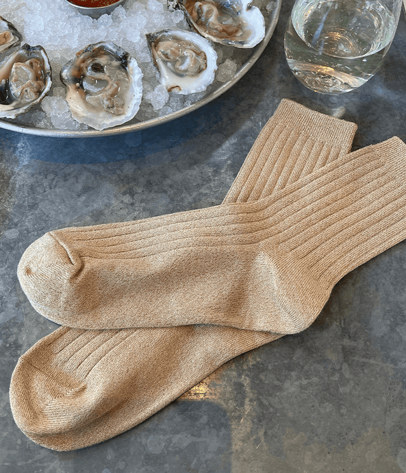Glitter Socks, Champagne Glitter