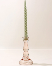 Load image into Gallery viewer, Pale Pink Glass Candle Holder