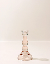 Load image into Gallery viewer, Pale Pink Glass Candle Holder