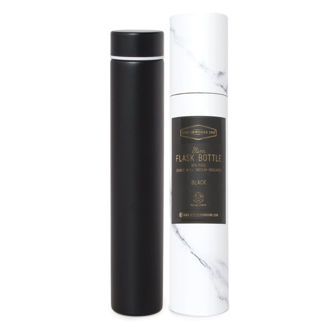 Slim Flask Bottle, Black