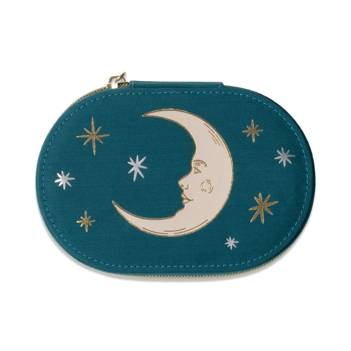 Forsala - Oval Jewellery Case, Teal Moon
