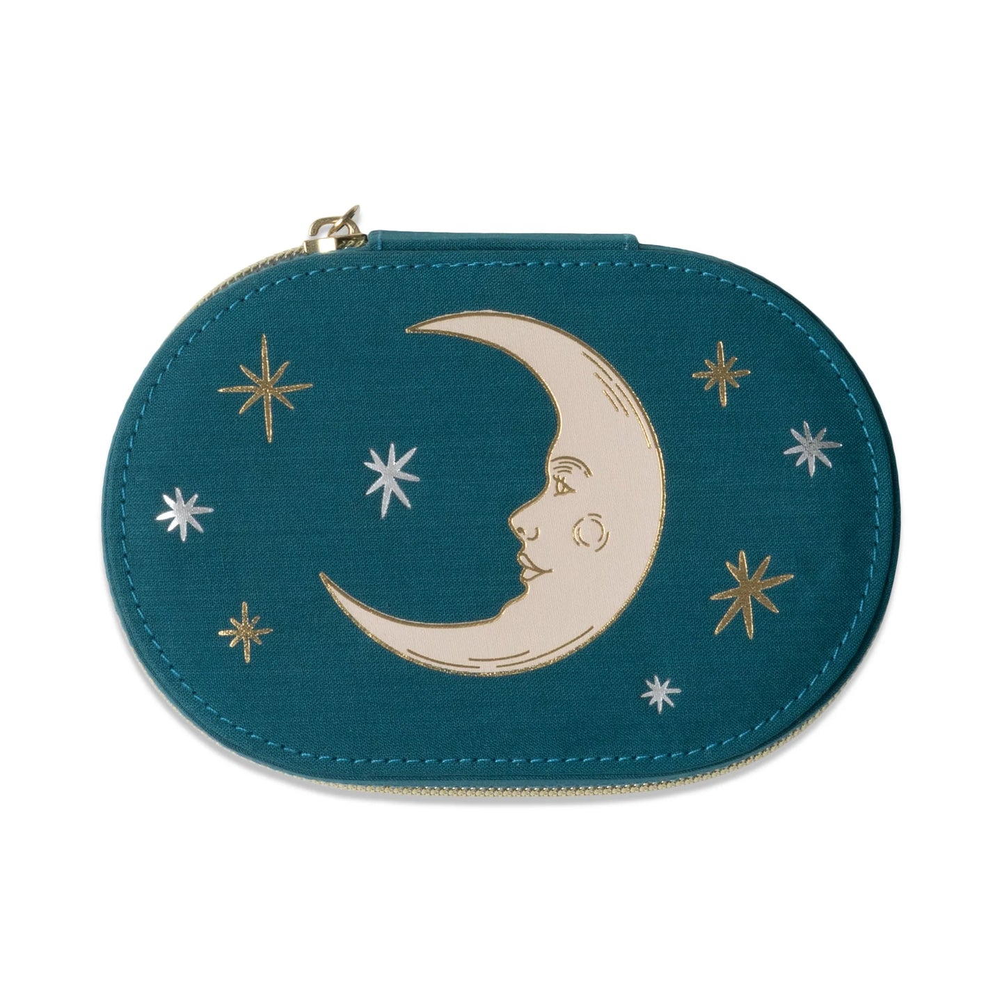 Forsala - Oval Jewellery Case, Teal Moon