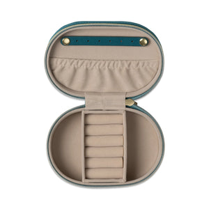 Forsala - Oval Jewellery Case, Teal Moon
