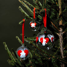 Load image into Gallery viewer, Moomin Heart Glass Decoration Ball, 7cm