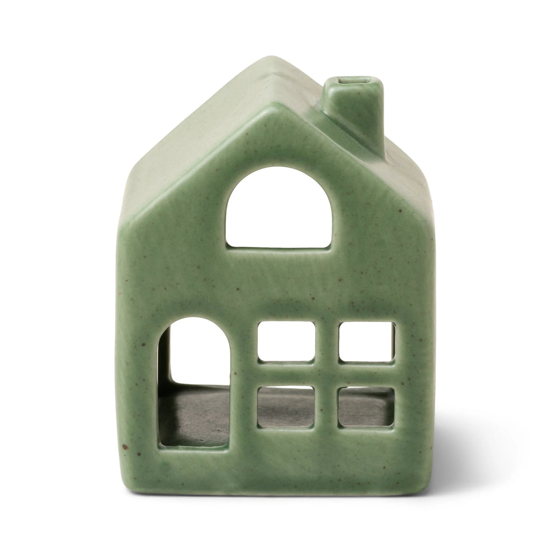 Winter Ceramic Incense Holder - Green Cottage, Balsam &amp; Fir