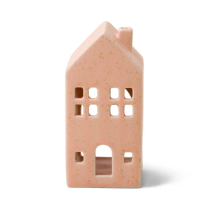 Winter Ceramic Incense Holder - Pink Townhouse, Persimmon Chestnut