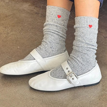 Load image into Gallery viewer, Embroidered Snow Socks, Cookies &amp; Cream