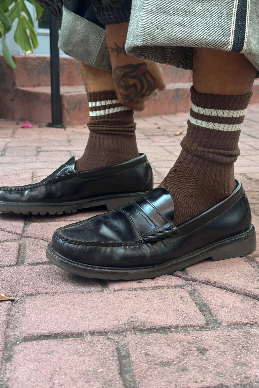 Men’s Boyfriend Socks, Wood