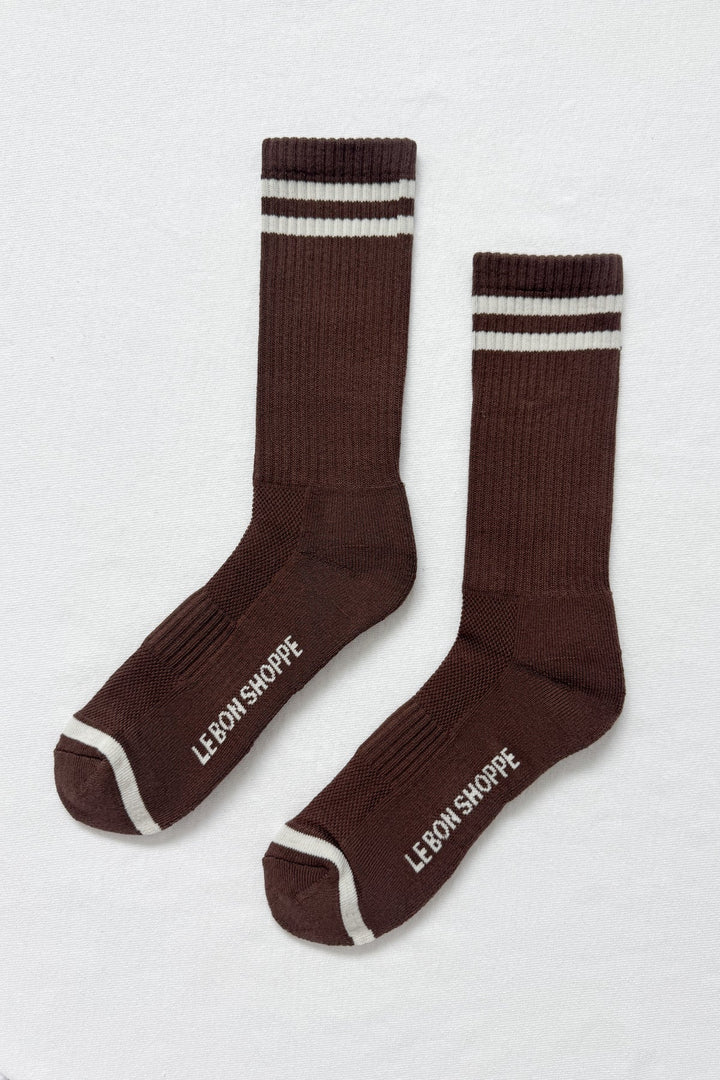 Men’s Boyfriend Socks, Wood