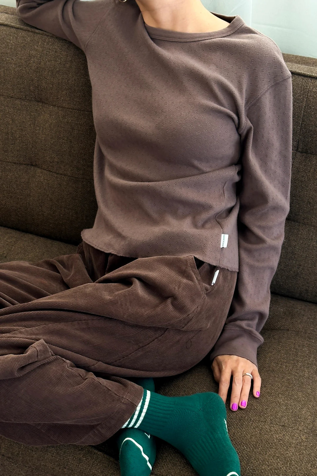 Soft Corduroy Arc Pants