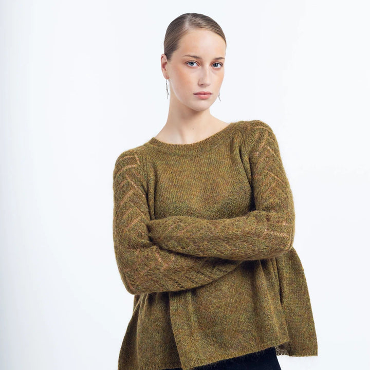 Magnea - AGNES SWEATER /OLIVE
