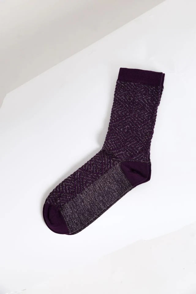 Magnea - SYLVIA SOCKS / SPARKLING VIOLET