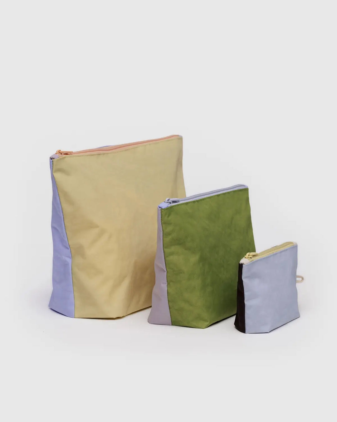 BAGGU Go Pouch Set, Pastels Colorblock