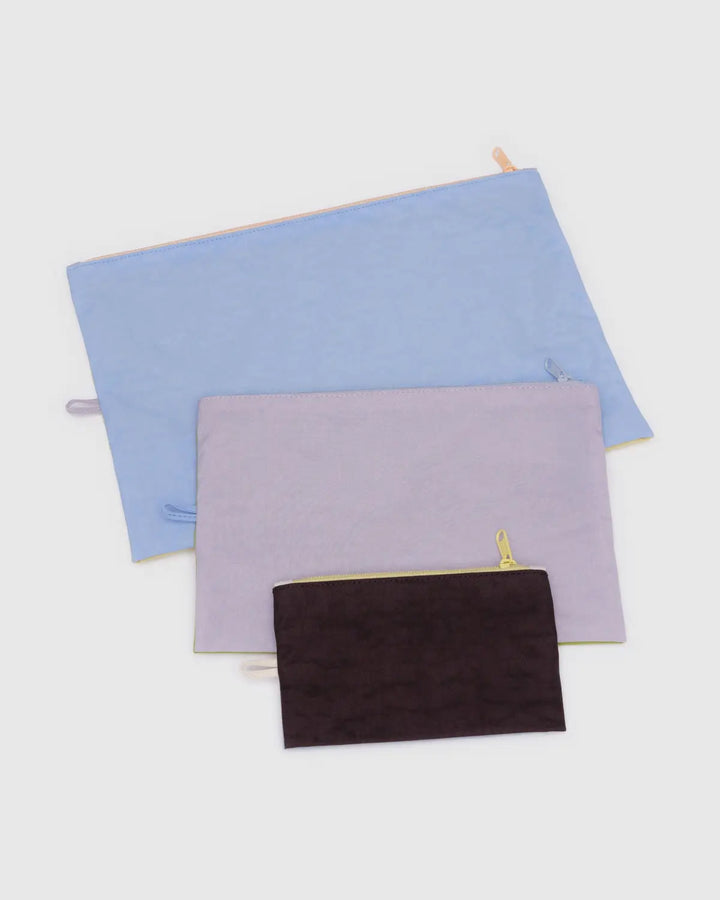 BAGGU Go Pouch Set, Pastels Colorblock
