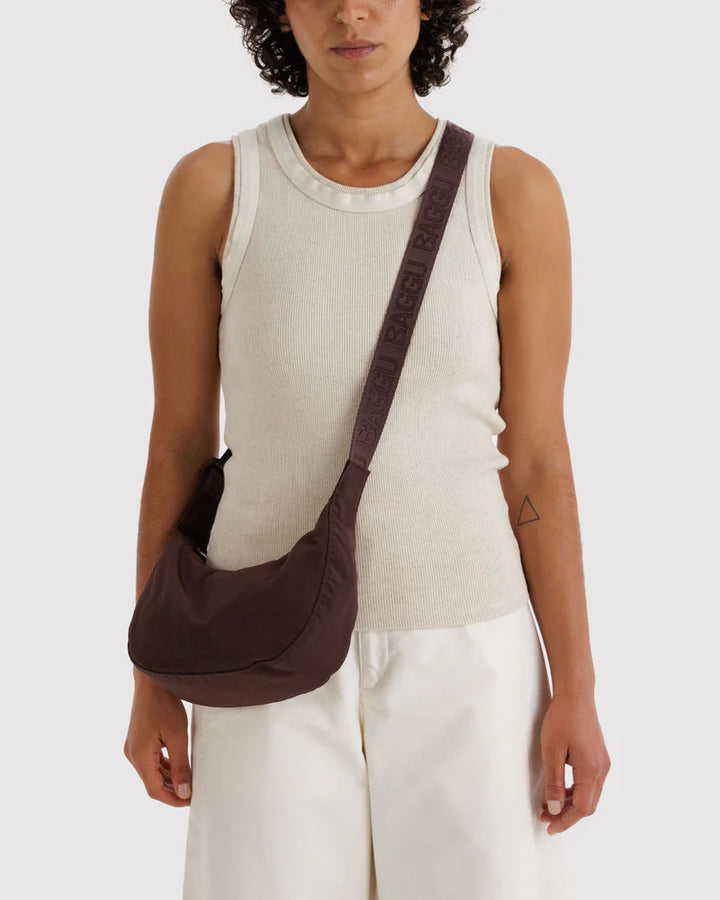 BAGGU Small Crescent Bag, Coffee