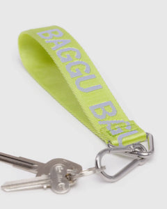 BAGGU Logo Keychain, Citron