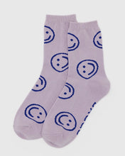 Load image into Gallery viewer, BAGGU Crew Socks, Dusty Pink Happy