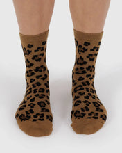 Load image into Gallery viewer, BAGGU Crew Socks, Dark Leopard