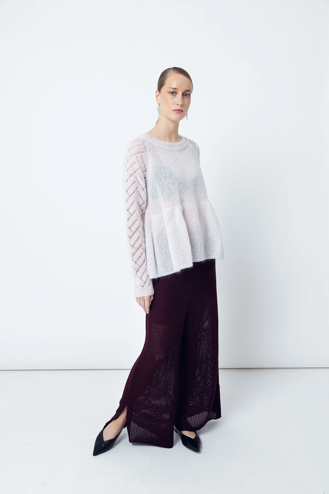 Magnea - DANIELA PANTS / BURGUNDY