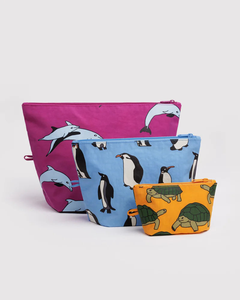 BAGGU Go Pouch Set, Vacation Animals