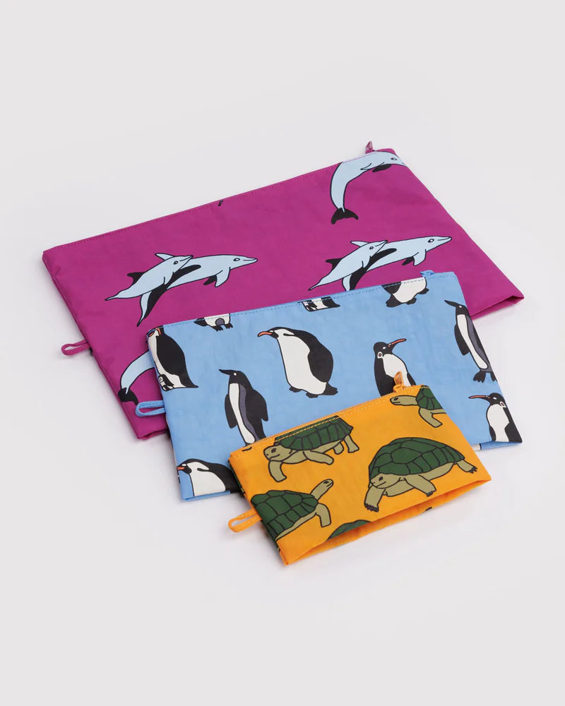 BAGGU Go Pouch Set, Vacation Animals