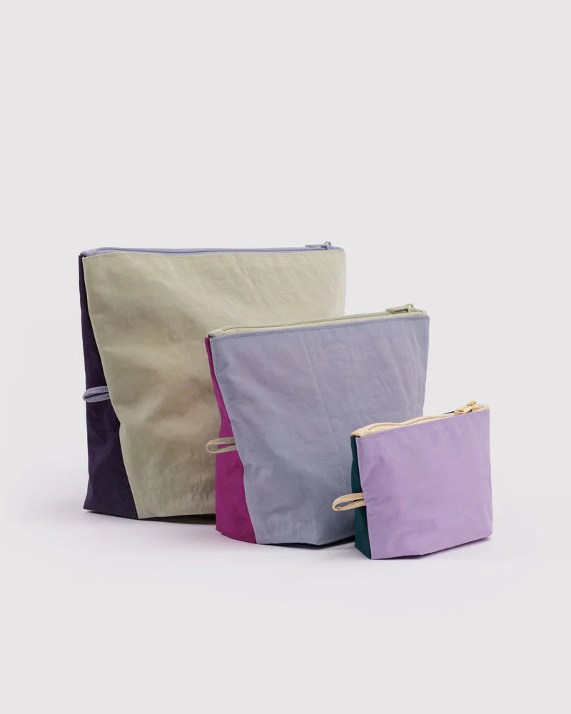 BAGGU Go Pouch Set, Lagoon Mix