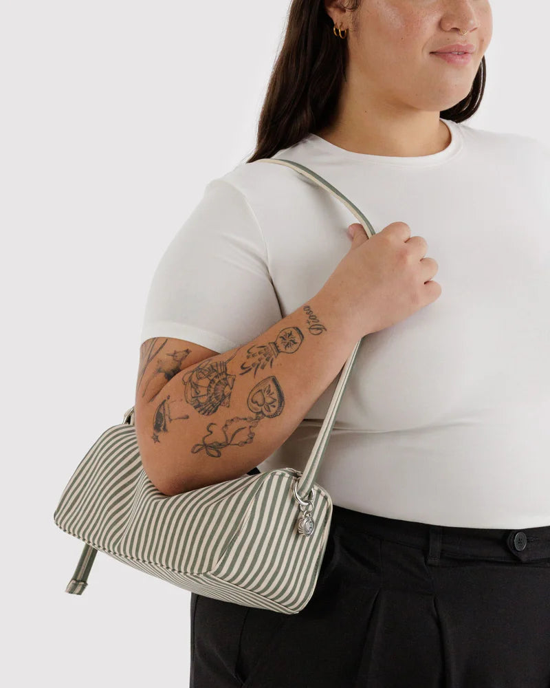BAGGU Loaf Bag, Sage Stripe