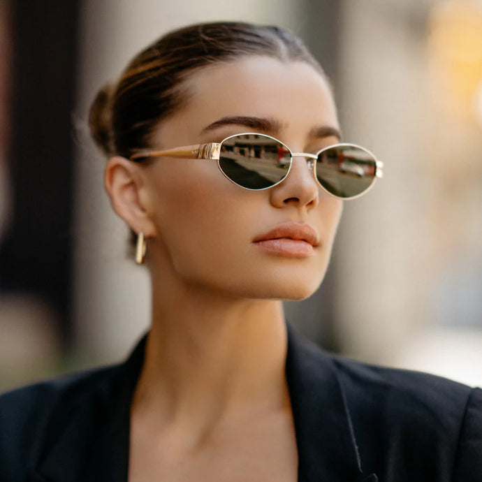 Verona Sunglasses, Gold/Black