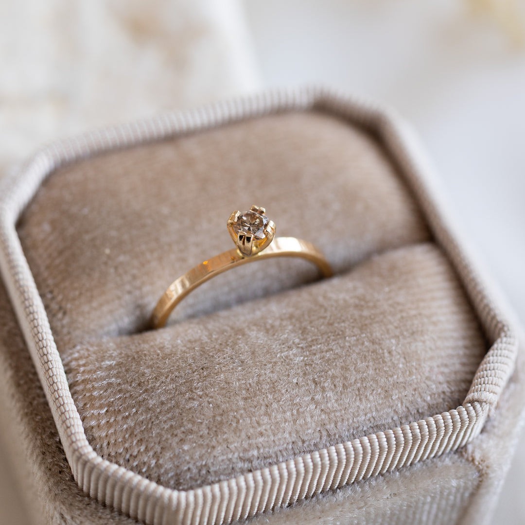 Champagne Willow Diamond Ring