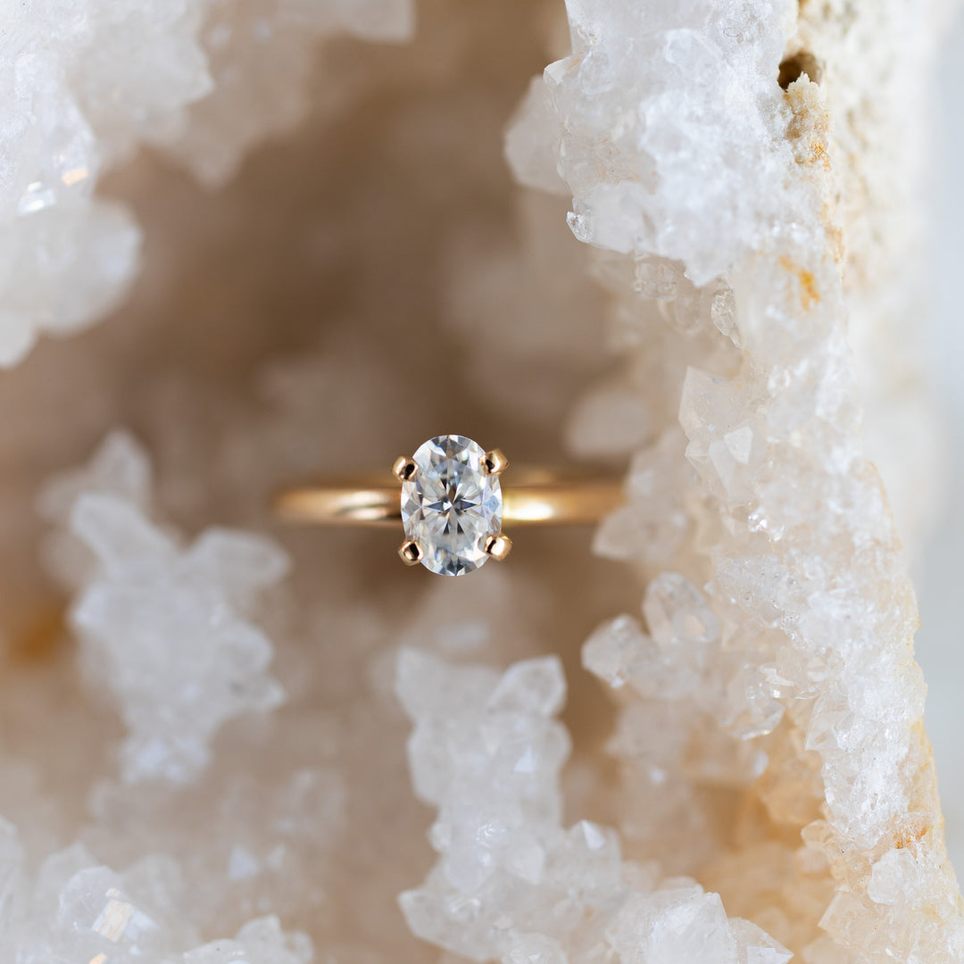 Oval Moissanite Ring