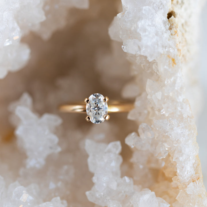 Oval Moissanite Ring