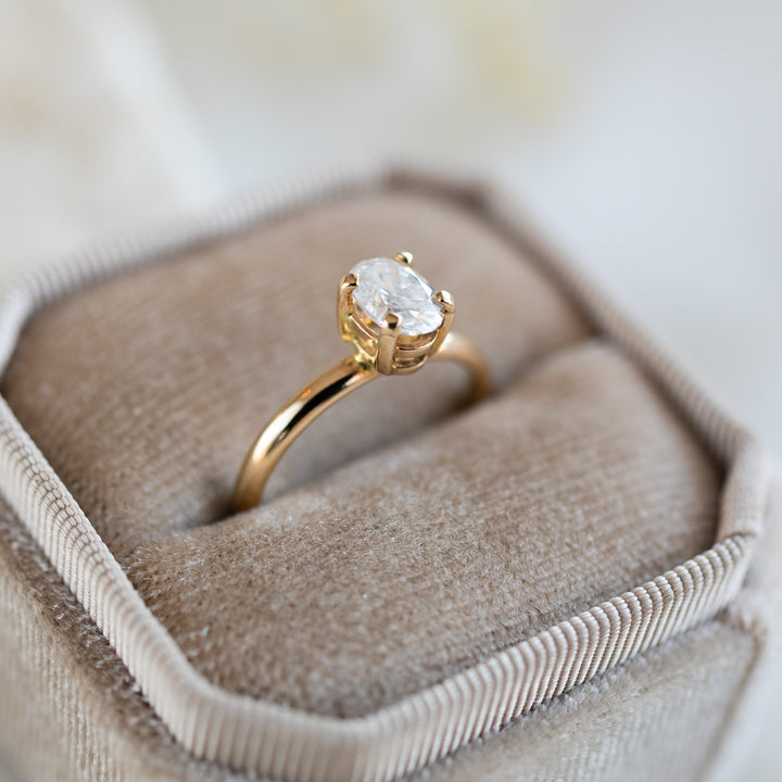 Oval Moissanite Ring