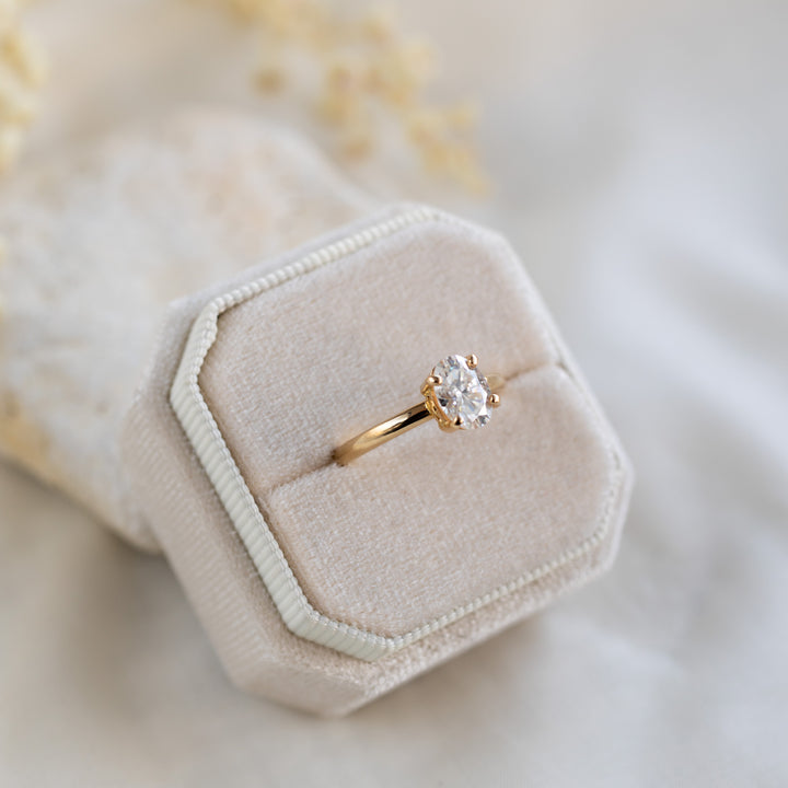 Oval Moissanite Ring