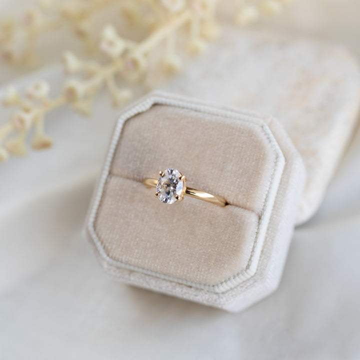 Oval Moissanite Ring