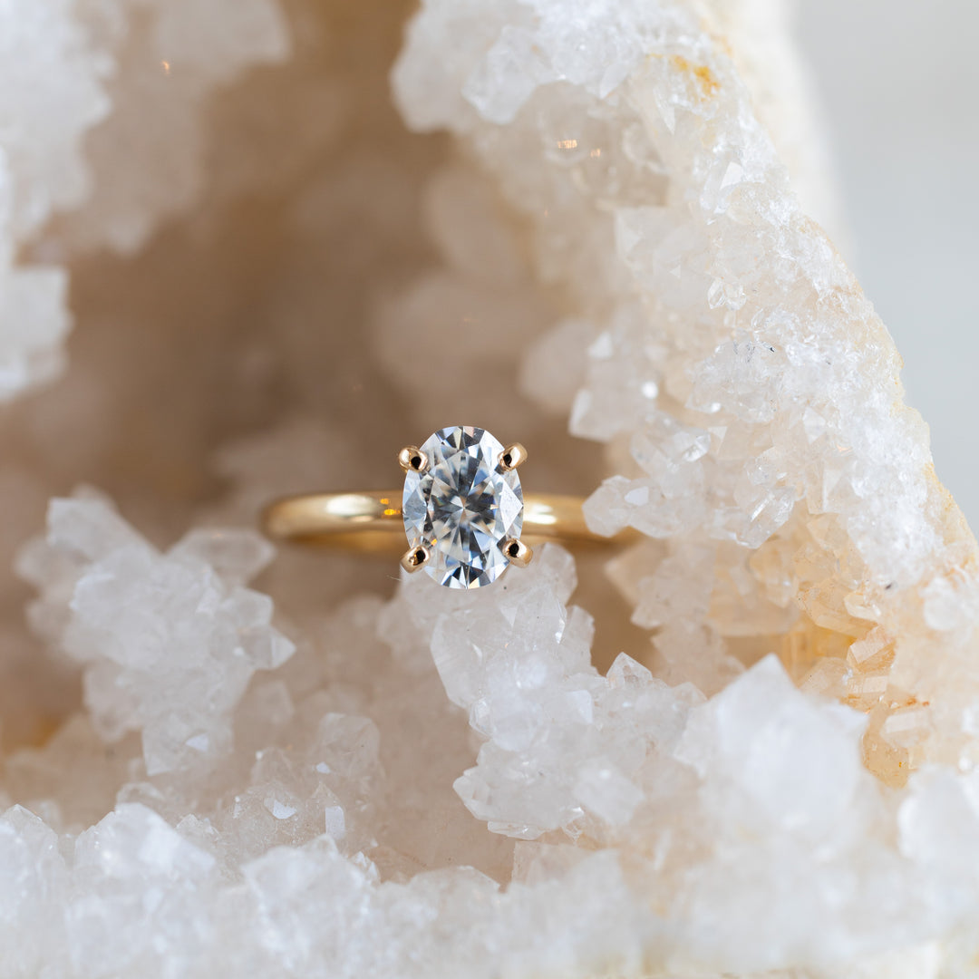 Oval Moissanite Ring