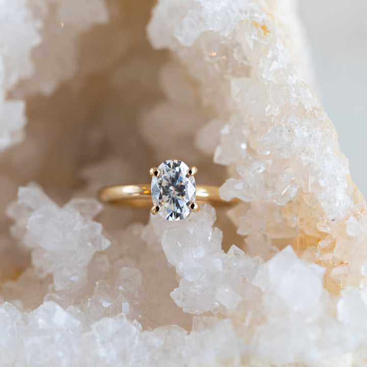 Oval Moissanite Ring