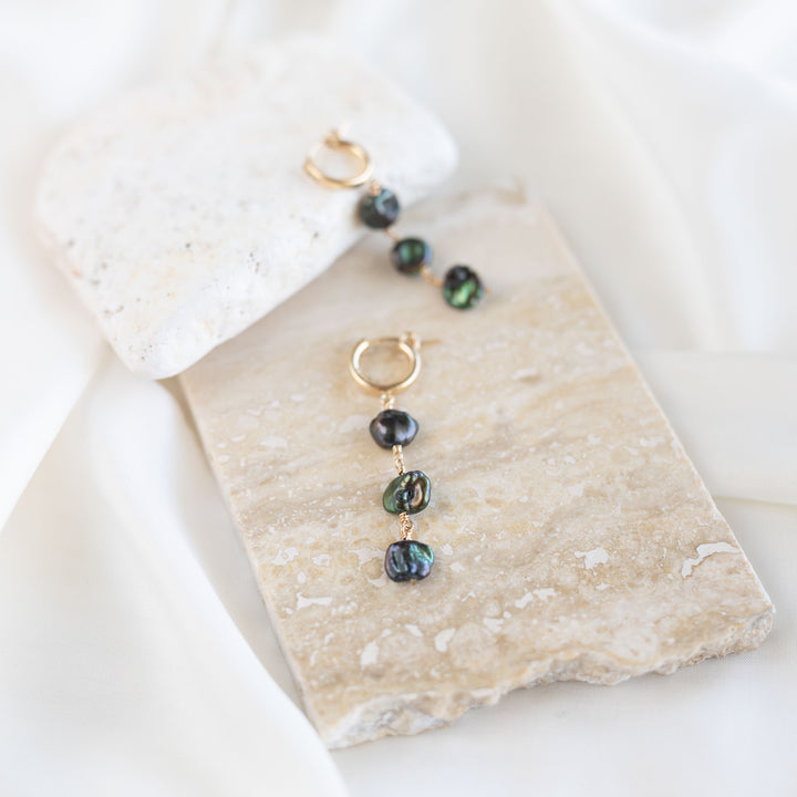 Olive Orchid Pearl huggies